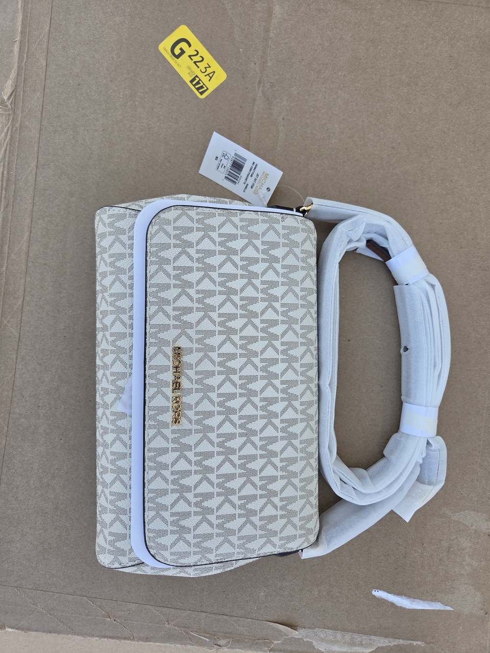 Michael Kors Cream Logo Crossbody Bag